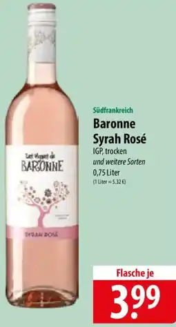 Famila Nord Ost Baronne Syrah Rosé Angebot