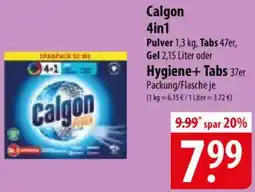 Famila Nord Ost Calgon 4in1 oder Hygiene+ Tabs Angebot