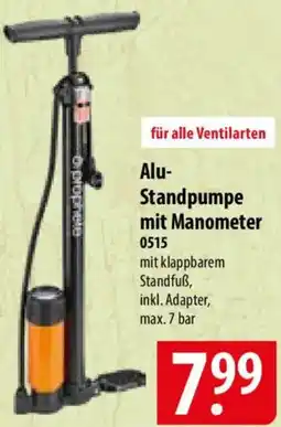 Famila Nord Ost prophete Alu Standpumpe mit Manometer 0515 Angebot