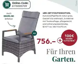 Möbel Buss 4er-set Positionsstuhl Angebot