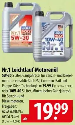 Famila Nord Ost LIQUI MOLY Nr.1 Leichtlauf-Motorenöl Angebot