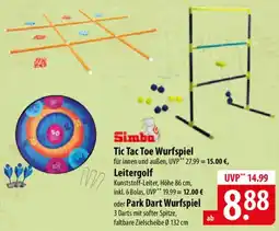 Famila Nord Ost Simba Tic Tac Toe Wurfspiel Leitergolf oder Park Dart Wurfspiel Angebot