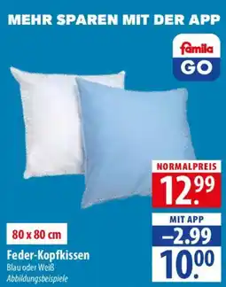 Famila Nord Ost Feder-Kopfkissen Angebot
