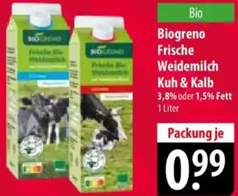 Famila Nord Ost Biogreno Frische Weidemilch Kuh & Kalb Angebot