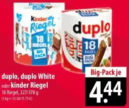 Famila Nord Ost duplo, duplo White oder kinder Riegel Angebot