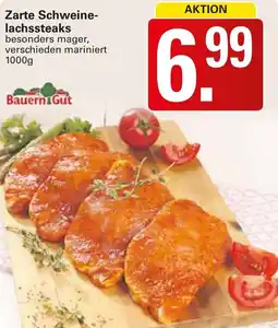 WEZ Bauern Gut Zarte Schweinelachssteaks Angebot