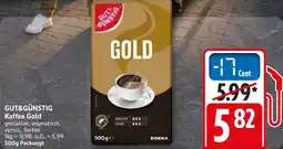 WEZ GUT&GÜNSTIG Kaffee Gold Angebot