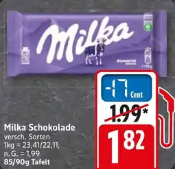 WEZ Milka Schokolade Angebot
