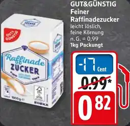 WEZ GUT&GÜNSTIG Feiner Raffinadezucker Angebot