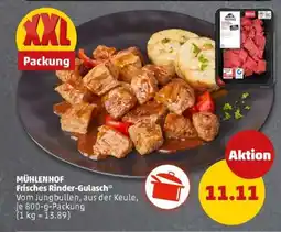 PENNY MÜHLENHOF Frisches Rinder-Gulasch Angebot