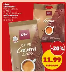PENNY KÄFER Kaffeepads Angebot
