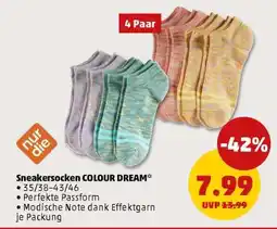 PENNY Sneakersocken COLOUR DREAM Angebot