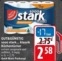 WEZ GUT&GÜNSTIG sooo stark... klassik Küchentücher Angebot