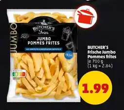 PENNY BUTCHER'S Frische Jumbo Pommes frites Angebot