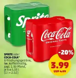 PENNY SPRITE oder COCA-COLA Angebot