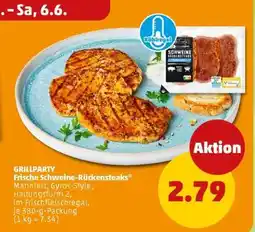 PENNY GRILLPARTY Frische Schweine-Rückensteaks Angebot