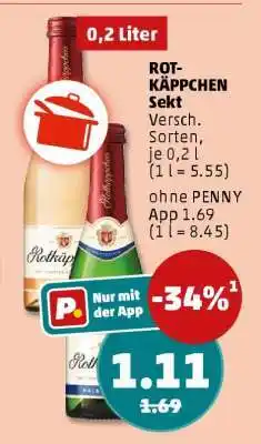 PENNY ROT-KÄPPCHEN Sekt Angebot