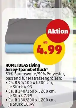 PENNY HOME IDEAS living Jersey-Spannbetttuch Angebot