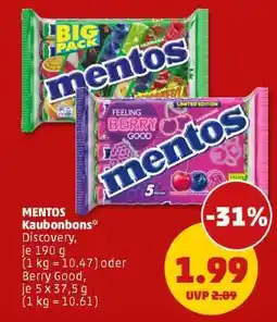 PENNY mentos Kaubonbons Angebot