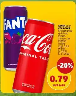 PENNY FANTA oder COCA-COLA Angebot