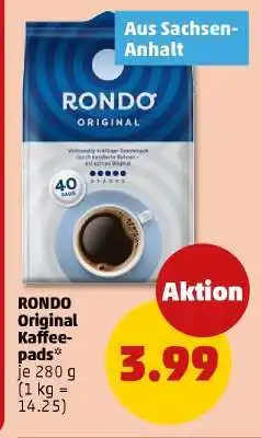 PENNY RONDO Original Kaffee-pads° Angebot