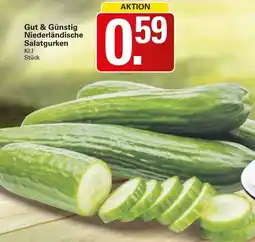 WEZ Gut & Günstig Niederländische Salatgurken Angebot