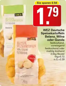 WEZ WEZ Deutsche Speisekartoffeln Belana, Milva oder Gunda Angebot