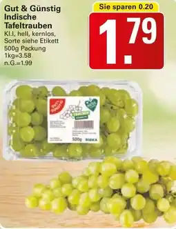 WEZ Gut & Günstig Indische Tafeltrauben Angebot