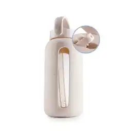 Netto Marken-Discount GOURMETmaxx Glas-Trinkflasche 800ml creme Angebot