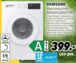 MEDIMAX SAMSUNG Waschmaschine WW90FG3M05TWEG Angebot