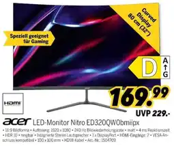 MEDIMAX acer LED-Monitor Nitro ED320QWObmiipx Angebot