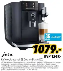 MEDIMAX jura Kaffeevollautomat E8 Cosmic Black (ED) Angebot
