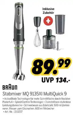 MEDIMAX BRAUN Stabmixer MQ 9135XI MultiQuick 9 Angebot