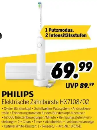 MEDIMAX PHILIPS Elektrische Zahnbürste HX7108/02 Angebot