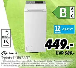 MEDIMAX Bauknecht Toplader FHTBK6BSFF Angebot