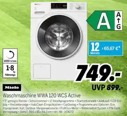 MEDIMAX Miele Waschmaschine WWA 120 WCS Active Angebot