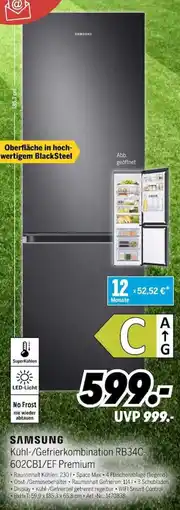 MEDIMAX SAMSUNG Kühl-/Gefrierkombination RB34C- 602CB1/EF Premium Angebot