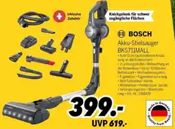 MEDIMAX BOSCH Akku-Stielsauger BKS711MALL Angebot