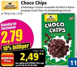 Norma GOLDEN BREAKFAST Choco Chips Angebot