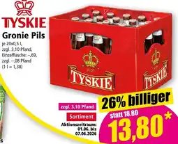 Norma TYSKIE Gronie Pils Angebot