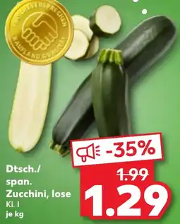 Kaufland Dtsch./ span. Zucchini, lose Angebot