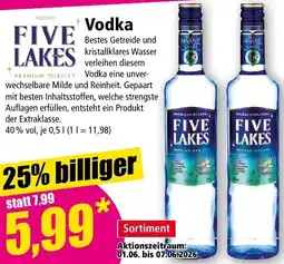 Norma FIVE LAKES Vodka Angebot