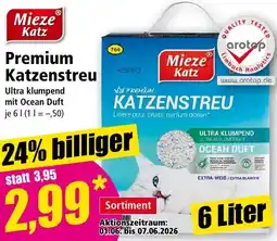 Norma Mieze Katz Premium Katzenstreu Angebot