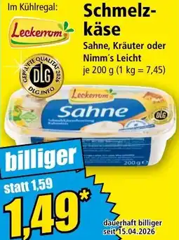 Norma Leckerrom Schmelzkäse Angebot