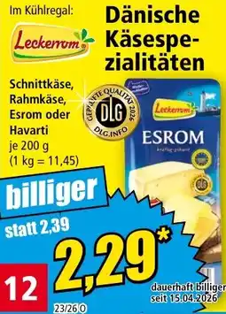 Norma Leckerrom Dänische Käsespezialitäten Angebot