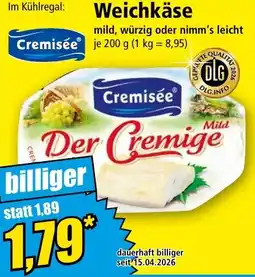 Norma Cremisée Weichkäse Angebot