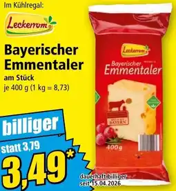Norma Leckerrom Bayerischer Emmentaler Angebot