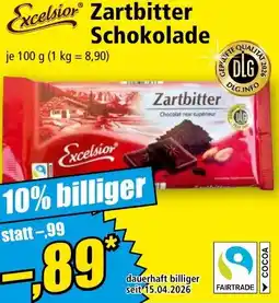 Norma Excelsior Zartbitter Schokolade Angebot