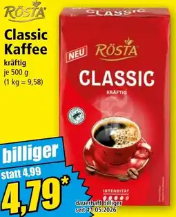 Norma RĂ–STA Classic Kaffee Angebot