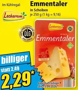 Norma Leckerrom Emmentaler Angebot